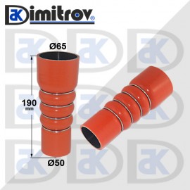 Силиконово съединение Ø50 x Ø65 x 190 mm