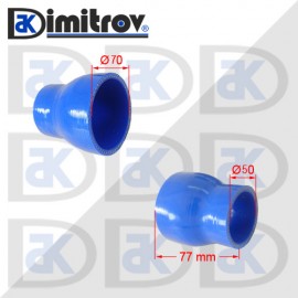 Силиконово съединение Ø50 x Ø70 x 77 mm