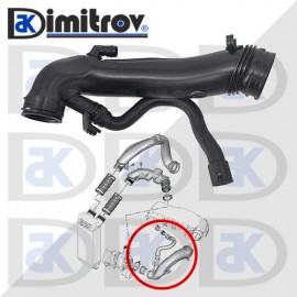 Маркуч турбо Peugeot 207 3008 308 5008 508 RCZ