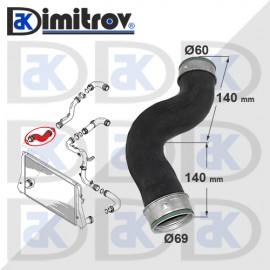 Маркуч турбо Audi A3 TT Seat Alhambra Altea VW Beetle CC Eos Golf V VI Jetta III IV Passat Scirocco Sharan Tiguan Ford Galaxy