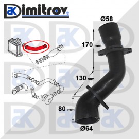 Маркуч турбо Audi A3 TT Seat Leon Toledo Skoda Octavia I VW Bora