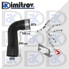 Маркуч турбо Audi A3 TT Seat Altea Leon Toledo III Skoda Octavia II Superb II Yeti VW Beetle Eos Golf V VI Jetta III Passat Scirocco
