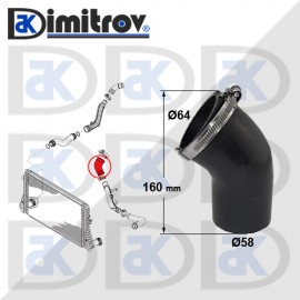 Маркуч турбо Audi A3 TT Seat Alhambra Leon Skoda Octavia II Superb II Yeti VW Beetle Eos Golf VI Jetta V Passat Scirocco Sharan Tiguan Ford Galaxy