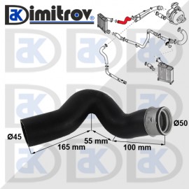 Маркуч турбо Audi Q7 Ford Galaxy Seat Alhambra VW Sharan Touareg
