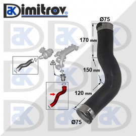 Маркуч турбо BMW 1 (F20) (F21) 2 (F22, F87) 3 (F30, F80) 3 (F34) (F31) (F36) 4 (F33, F83) (F32, F82) X3 (F25)