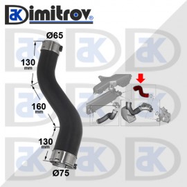 Маркуч турбо BMW 1 (F20) (F21) 2 (F22) (F23) 3 (F30) (F31) 4 (F32) (F36)