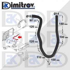Водно съединение Opel Astra H Zafira B