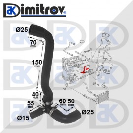 Водно съединение Seat Alhambra Cordoba Ibiza Toledo VW Golf III Passat Sharan Vento