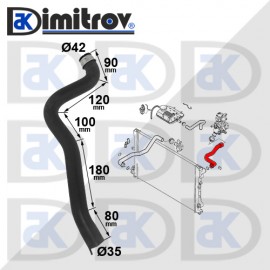Водно съединение Citroen Evasion Fiat Ulysse Lancia Zeta Peugeot 806