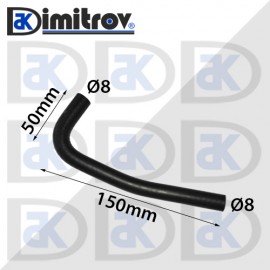 Маркуч коляно Ø  8 - 50 x 150 мм