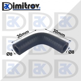 Маркуч коляно Ø  8 - 30 x 30 mm