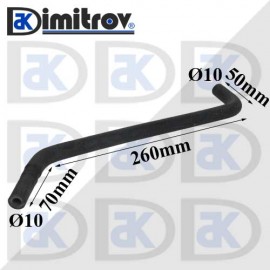 Маркуч коляно Ø 10 - 50 x 260 мм