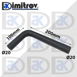 Маркуч коляно Ø 20 - 100 x 200 мм