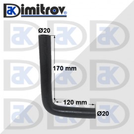 Маркуч коляно Ø 20 - 120 x 170 mm