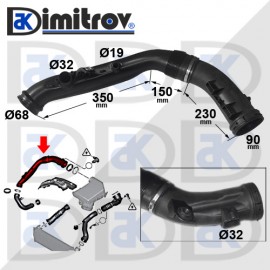 Въздуховод BMW 6 (F06) (F12) (F13) 7 (F01) (F02) X4 (F26)