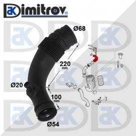 Въздуховод Fiat Ducato Citroen Jumper Peugeot Boxer