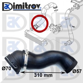 Маркуч турбо BMW 5 E60 E61