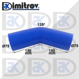 Маркуч коляно Ø 75 - 150 х 150 mm - 135 градуса