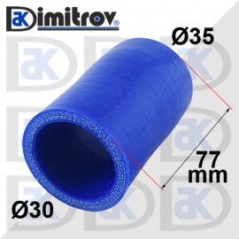 Силиконово съединение Ø30 x Ø35 x 77 mm