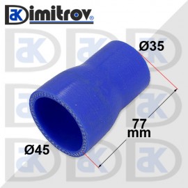 Силиконово съединение Ø35 x Ø45 x 77 mm