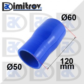 Силиконово съединение Ø50 x Ø60 x 120 mm