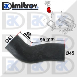 Маркуч турбо Citroen C2 C3 Xsara Peugeot 206 307 1007 Ford Fiesta Fusion