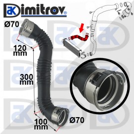 Маркуч турбо Mercedes A-Class (W176) B-Class (W246, W242) CLA (C117) GLA (X156)