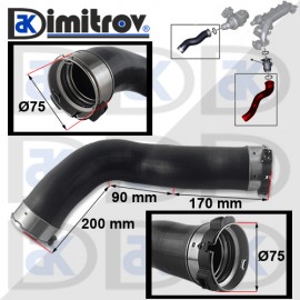Маркуч турбо BMW 1 (F20) 2 (F22) 3 (F30) (F31) (F34 GT) 4 (F32) (F36 Gran Coupe) X3 (F25)