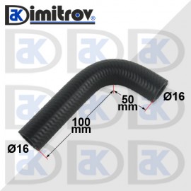 Маркуч коляно Ø 16 - 100 x 50 мм