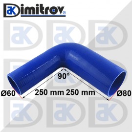 Маркуч коляно Ø 60 x Ø 80 - 250 х 250 mm