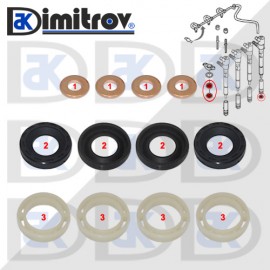 Комплект уплътнения дюза Ford B-Max C-Max Fiesta Focus C-Max Focus Fusion Galaxy Grand C-Max Mondeo