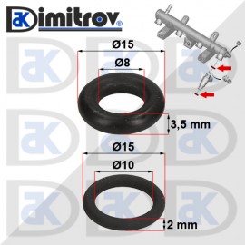 Комплект уплътнения дюза Citroen Berlingo BX C15 C2 C3 C4 C5 C8 Evasion Jumpy Nemo Saxo Xsara ZX Xsara Picasso
