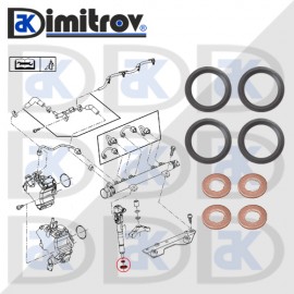Комплект уплътнения дюза Opel Agila Astra H Astra J Combo Corsa C Corsa D Corsa E Meriva A Meriva B Tigra