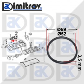 Уплътнение клапан картерни газове Mercedes C-Class CLC-Class CLK E-Class S-Class