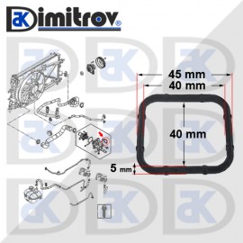 Гарнитура термостат 40 х 45 x 5 mm Alfa Romeo Chevrolet Fiat Opel Saab