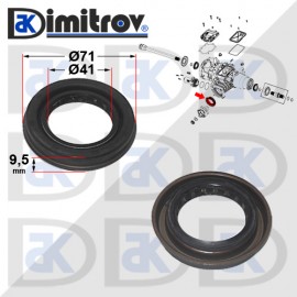 Семеринг окачване задно Ø41 x Ø71 x 9,5 mm Chrysler 200 Pacifica Jeep Cherokee Семеринг окачване задно Ø41 x Ø71 x 9,5 mm Chrysler 200 Pacifica Jeep Cherokee