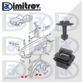 Щипки подкалник VW Passat