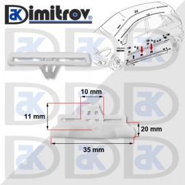 Щипка праг Mercedes A-Class (W176) B-Class (W245) CLA (C117) GLA-Class (X156) Щипка праг Mercedes A-Class (W176) B-Class (W245) CLA (C117) GLA-Class (X156)