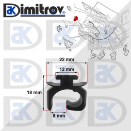 Щипка преден капак Citroen Jumper Fiat Ducato Peugeot Boxer