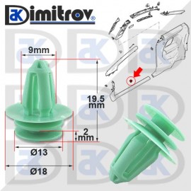 Щипка Volvo C30 C70 S40 S60 S80 V50 V70 XC70 XC90 Щипка Volvo C30 C70 S40 S60 S80 V50 V70 XC70 XC90