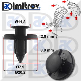 Щипка Mitsubishi ASX Galant Lancer Outlander Щипка Mitsubishi ASX Galant Lancer Outlander