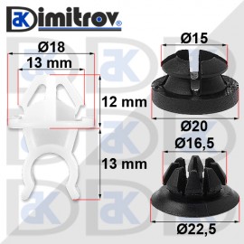 Щипки комплект държач преден капак Acura RDX TSX Honda Accord Fit Odyssey Prelude S2000