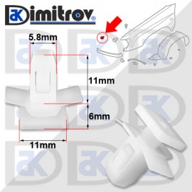 Щипка калник удължител Subaru Forester Щипка калник удължител Subaru Forester