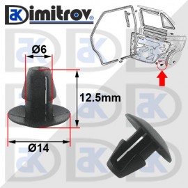 Щипка лайсна задна врата Alfa Romeo Fiat Lancia Щипка лайсна задна врата Alfa Romeo Fiat Lancia