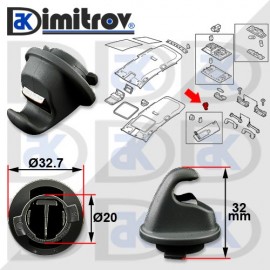 Щипка сенник черна Audi Seat Volkswagen Щипка сенник черна Audi Seat Volkswagen