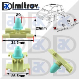 Щипка странични лайстни Fiat Multipla Щипка странични лайстни Fiat Multipla