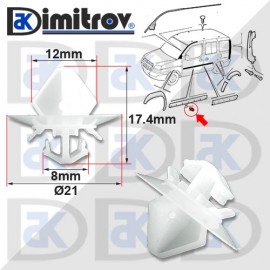 Щипка лайстна екстериор Fiat Doblo Щипка лайстна екстериор Fiat Doblo