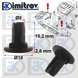Щипка капак двигател Renault Clio Espace Laguna Master Megane Scenic Trafic Щипка капак двигател Renault Clio Espace Laguna Master Megane Scenic Trafic