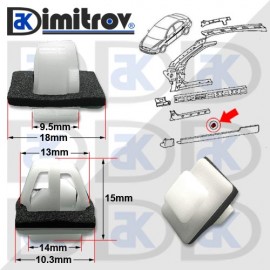 Щипка лайстна екстериор Hyundai Accent i10 i30 Santa Fe Tucson Щипка лайстна екстериор Hyundai Accent i10 i30 Santa Fe Tucson