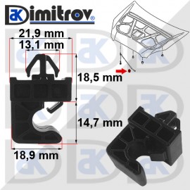 Щипка щека преден капак Hyundai H-1 Matrix